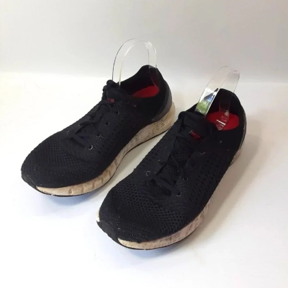 Under Armor HovR Sonic Size 10 Black, Red and White Marbled Soles Athletic Shoes